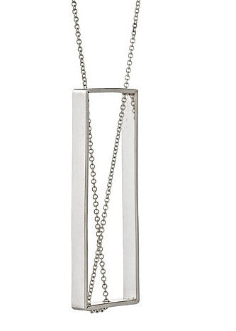 Wright Angle Necklace in Sterling Silver