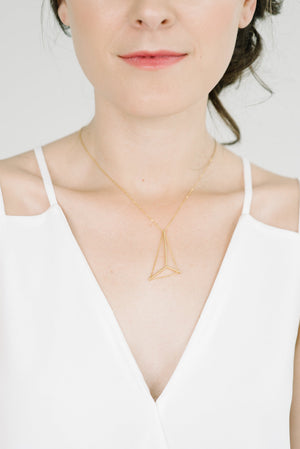 Mainsail Necklace Petite in Silver