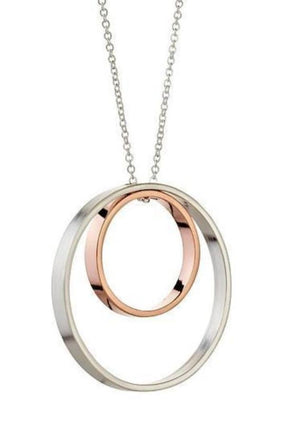 Delvaux Necklace in Sterling Silver and Rose Gold