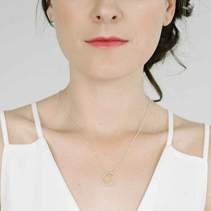 Delvaux Necklace in Oxidized Silver and  Gold