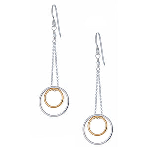 Delvaux Earrings in Silver and Gold