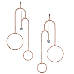 Fontana Earrings in Rose Gold