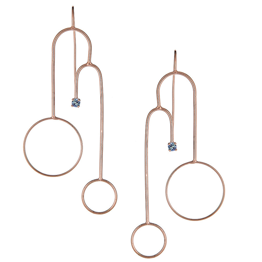 Fontana Earrings in Rose Gold