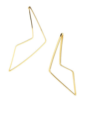 Ariana Hoops in Yellow Gold
