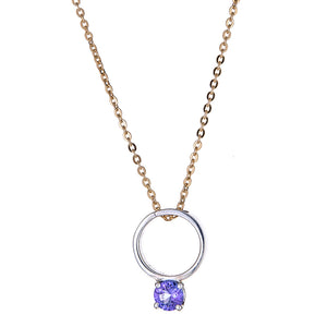 Looking Glass Necklace with Iolite