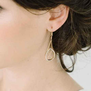 Petal Earrings in Sterling Silver and Gold