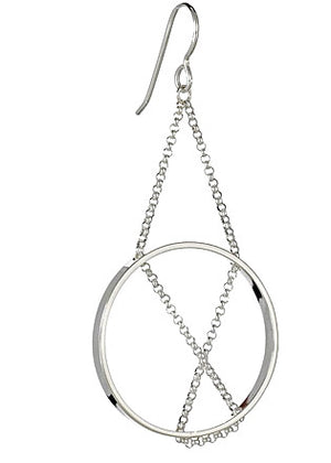 Inner Circle Earrings in Sterling Silver