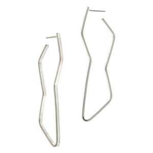 Kahlo Hoops in Sterling Silver