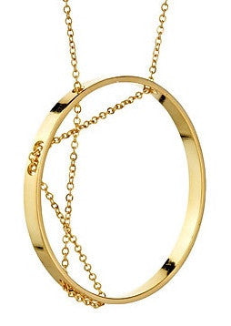 Aperture Necklace in Yellow Gold