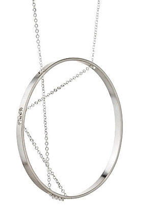 Aperture Necklace in Sterling Silver
