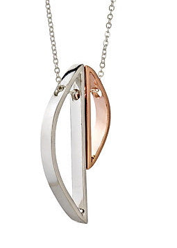 Demi Selene Necklace in Sterling Silver and Rose Gold