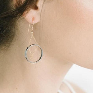 Inner Circle Earrings in Sterling Silver