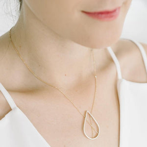 Petal Necklace in Sterling Silver and Gold
