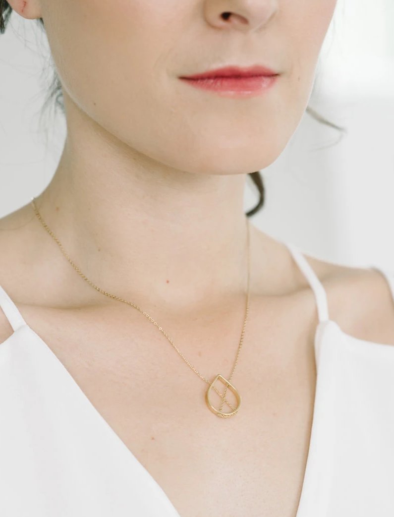 Petal Necklace in Rose Gold