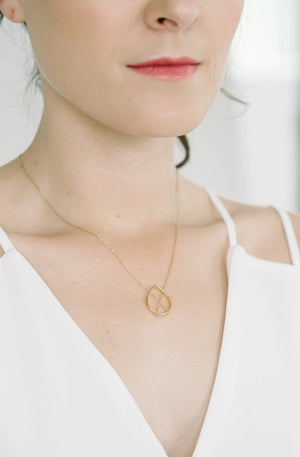 Petal Necklace in Yellow Gold
