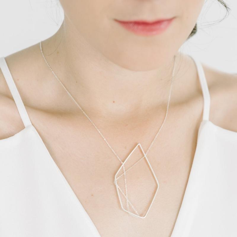 Demi Selene Necklace in Sterling Silver and Rose Gold - Vanessa Gade  Jewelry Design