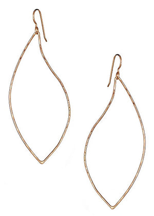 Paisley Hoops in Rose Gold